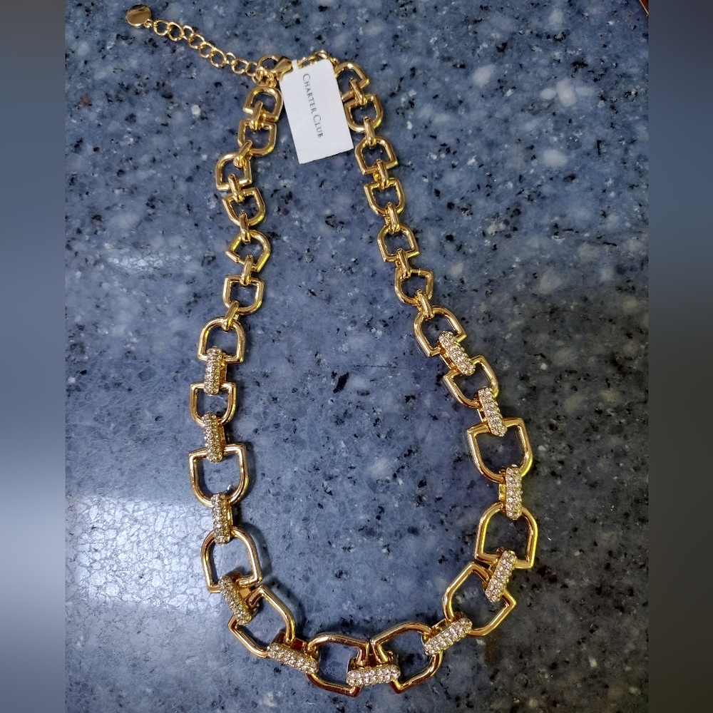 Charter Club gold necklace - new with tags